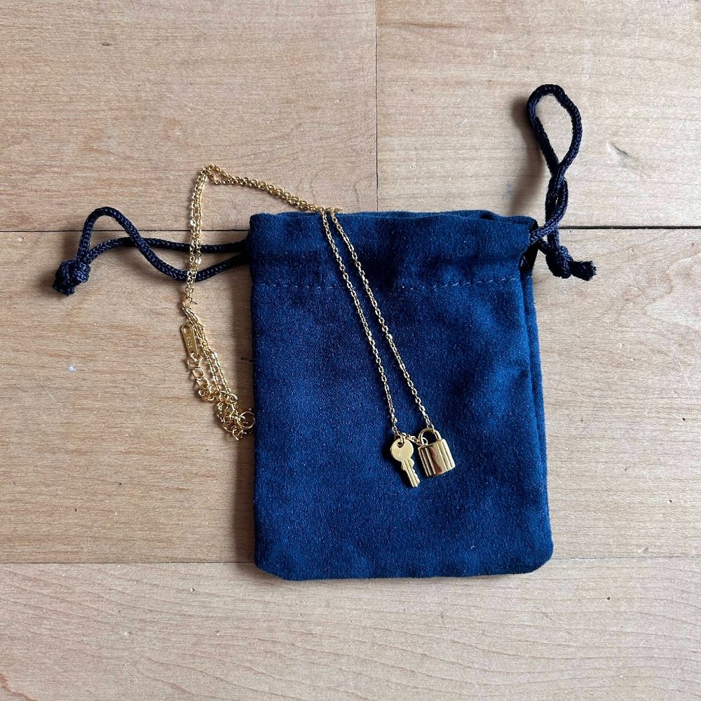 Lock and Key Vintage-Style Necklace